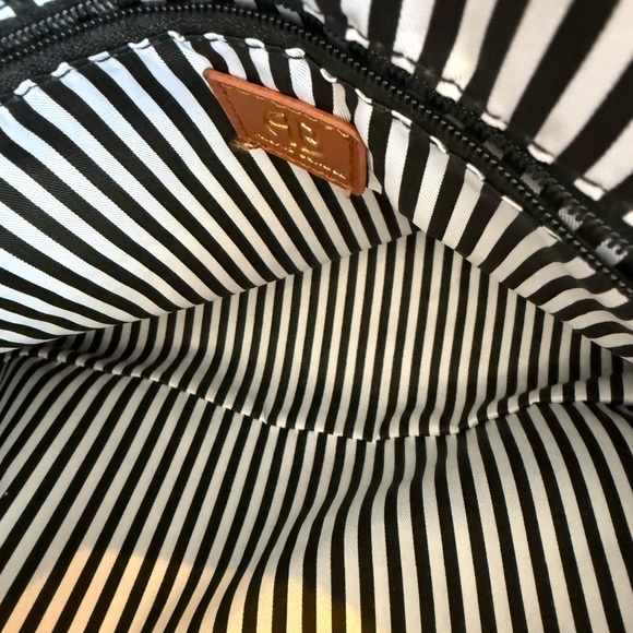 Anne Klein Cognac Satchel Gold Hardware Crossbody - Picture 9 of 10